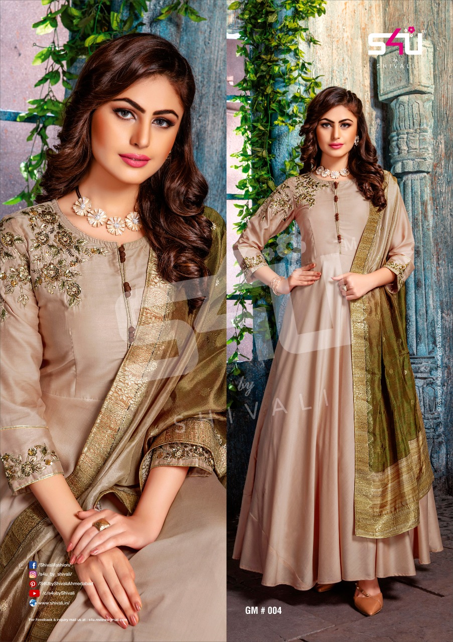 S4U Shivali Glamour 001-006 Series Designers Gown Designer For Full ...