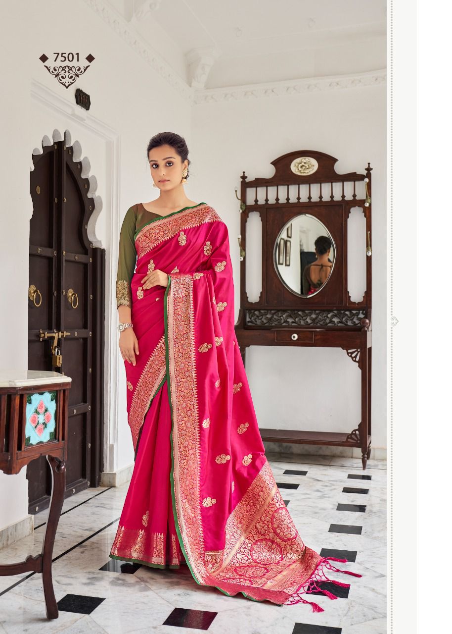 Rajyog Fabrics Ananya Silk 7501