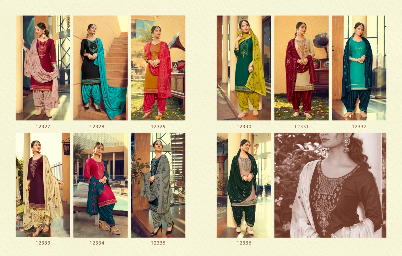 Kajree Kalaroop Fashion Of Patiyala 12327-12336