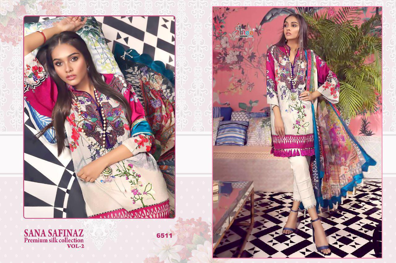 Shree Fabs Sana Safinaz Premium Silk Collection 6511