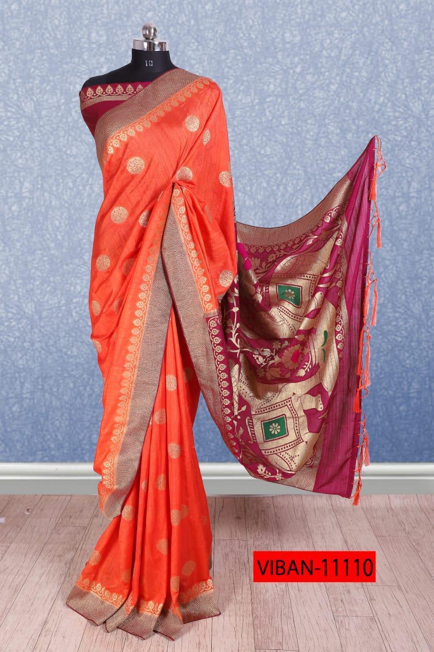 Mintorsi Designer Banarasi Silk Saree 11110
