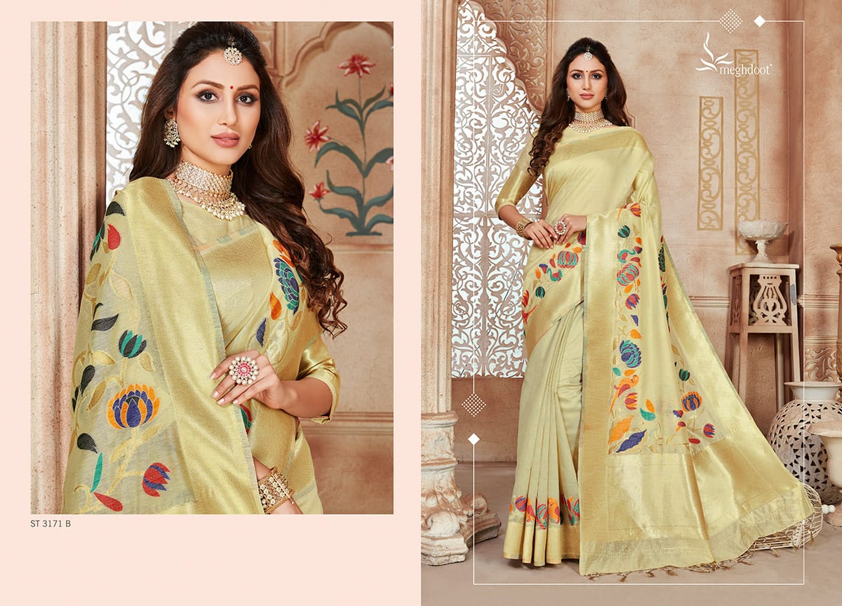 Meghdoot Textile Blossom 3171-3175 Series Designer Saree By Meghdoot ...