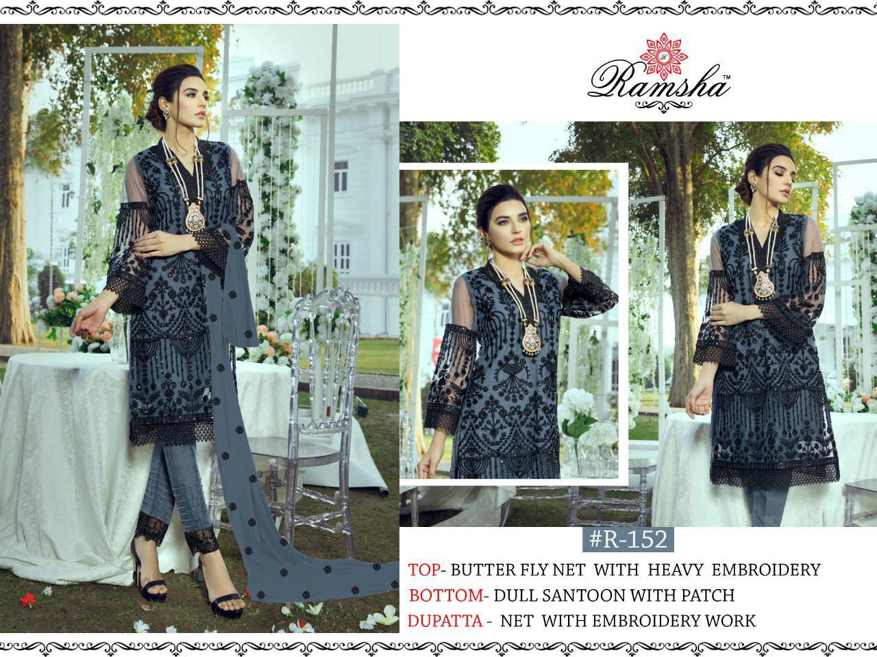 Ramsha Designer Pakistani Style Suit 152