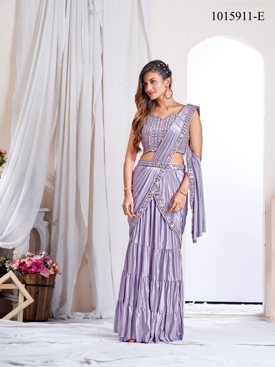 Bollywood Designer Ready To Wear Saree 1015911-E
