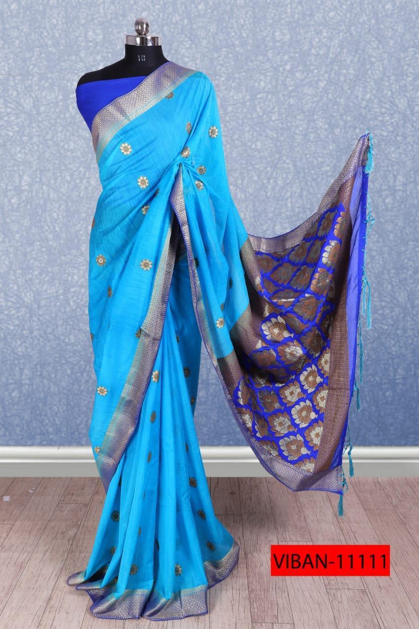Mintorsi Designer Banarasi Silk Saree 11111