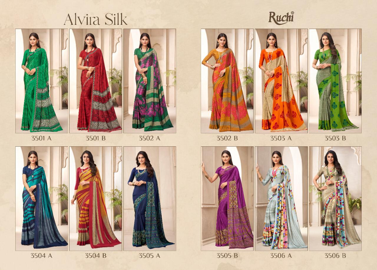 Ruchi Saree Alvira Silk 3501-3506