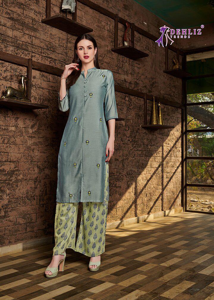 Blue Hills Instagram 3 Designer Casual Wear Tapeta Silk Kurti Collection -  The Ethnic World