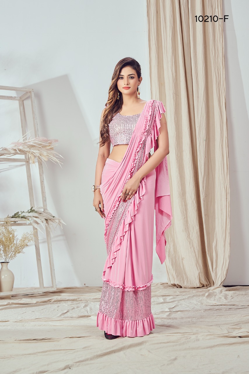 Aamoha Trendz Ready To Wear Designer Saree 10210-F