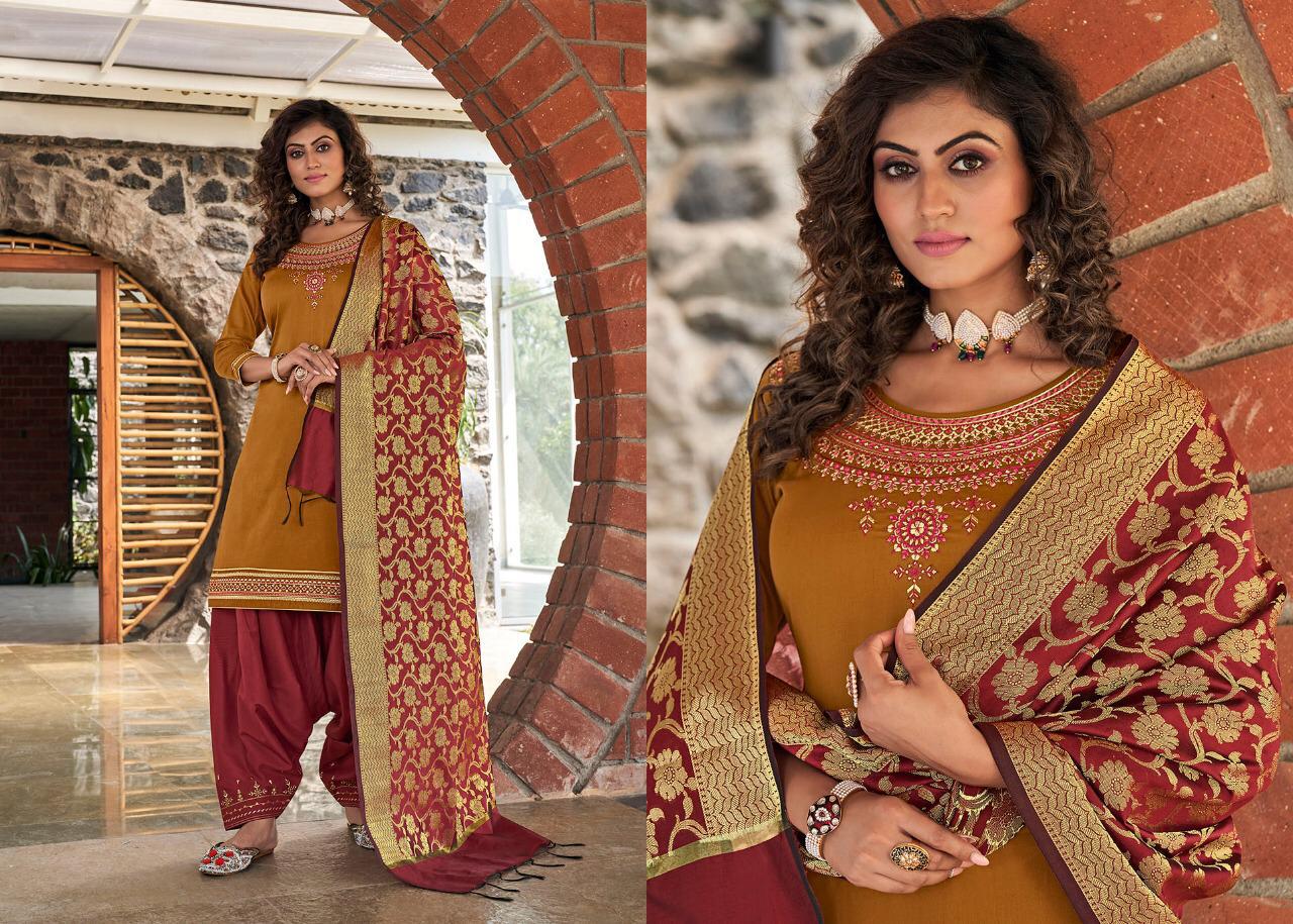 Kessi Fabrics Silk By Patiyala 4002
