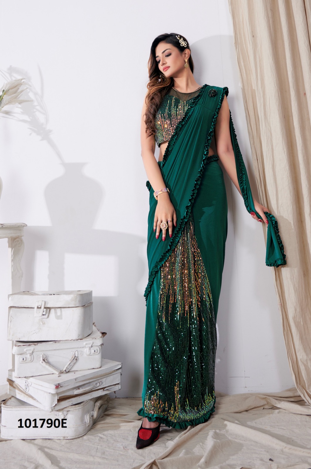 Aamoha Trendz Ready To Wear Designer Saree 101790-E