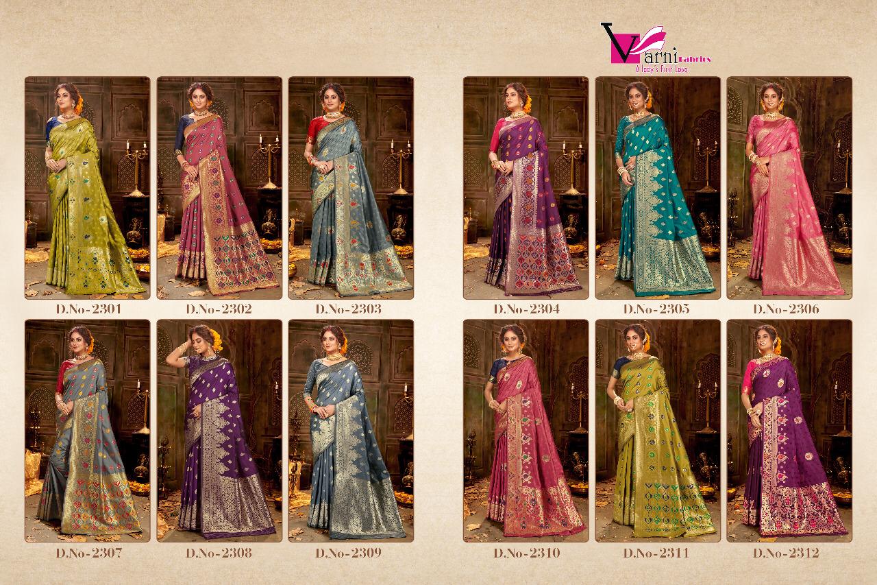 Varni Fabrics Zeeyanshi Silk 2301-2312
