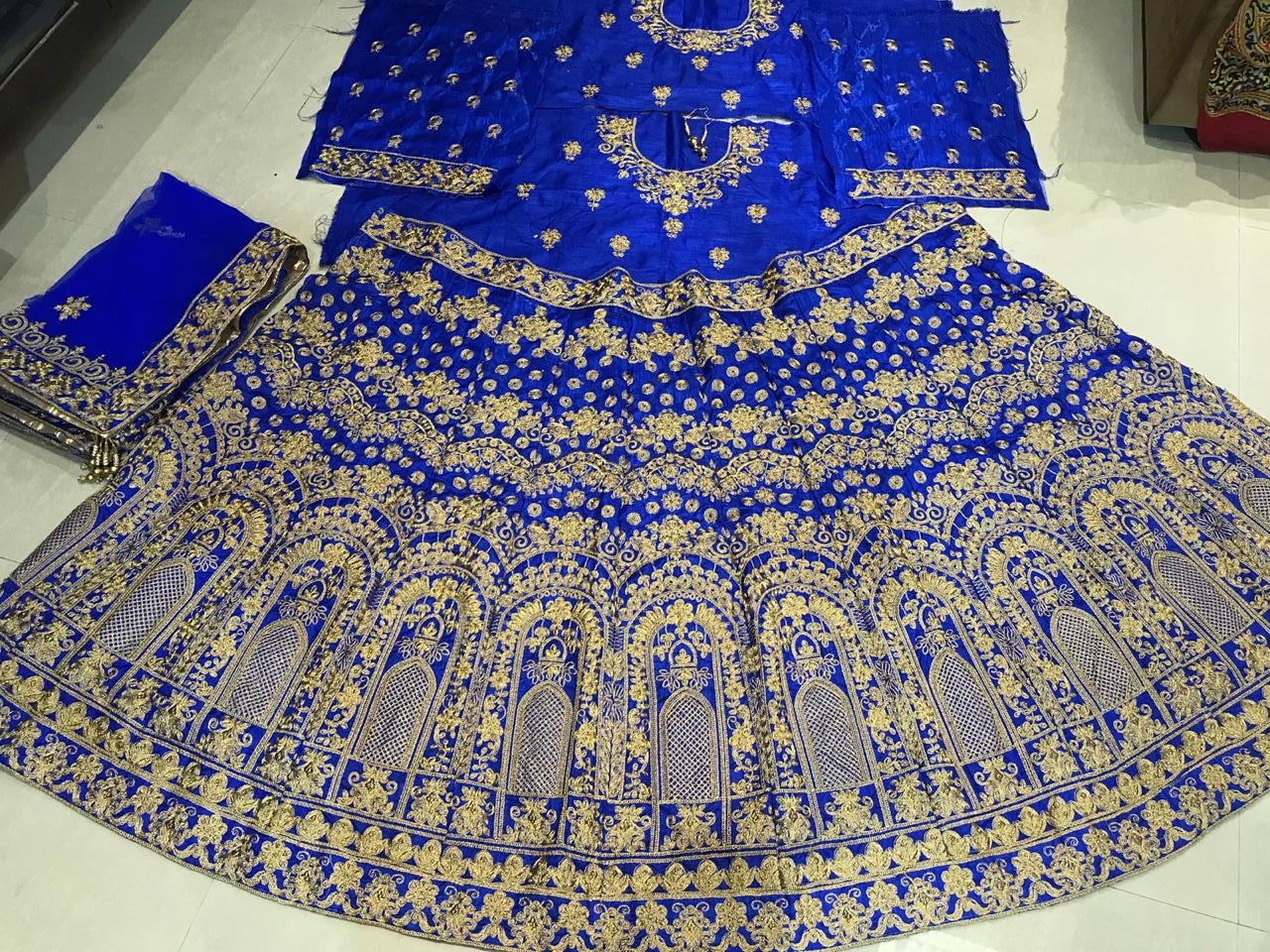 Silk Wedding Lehenga MC 1056 Blue