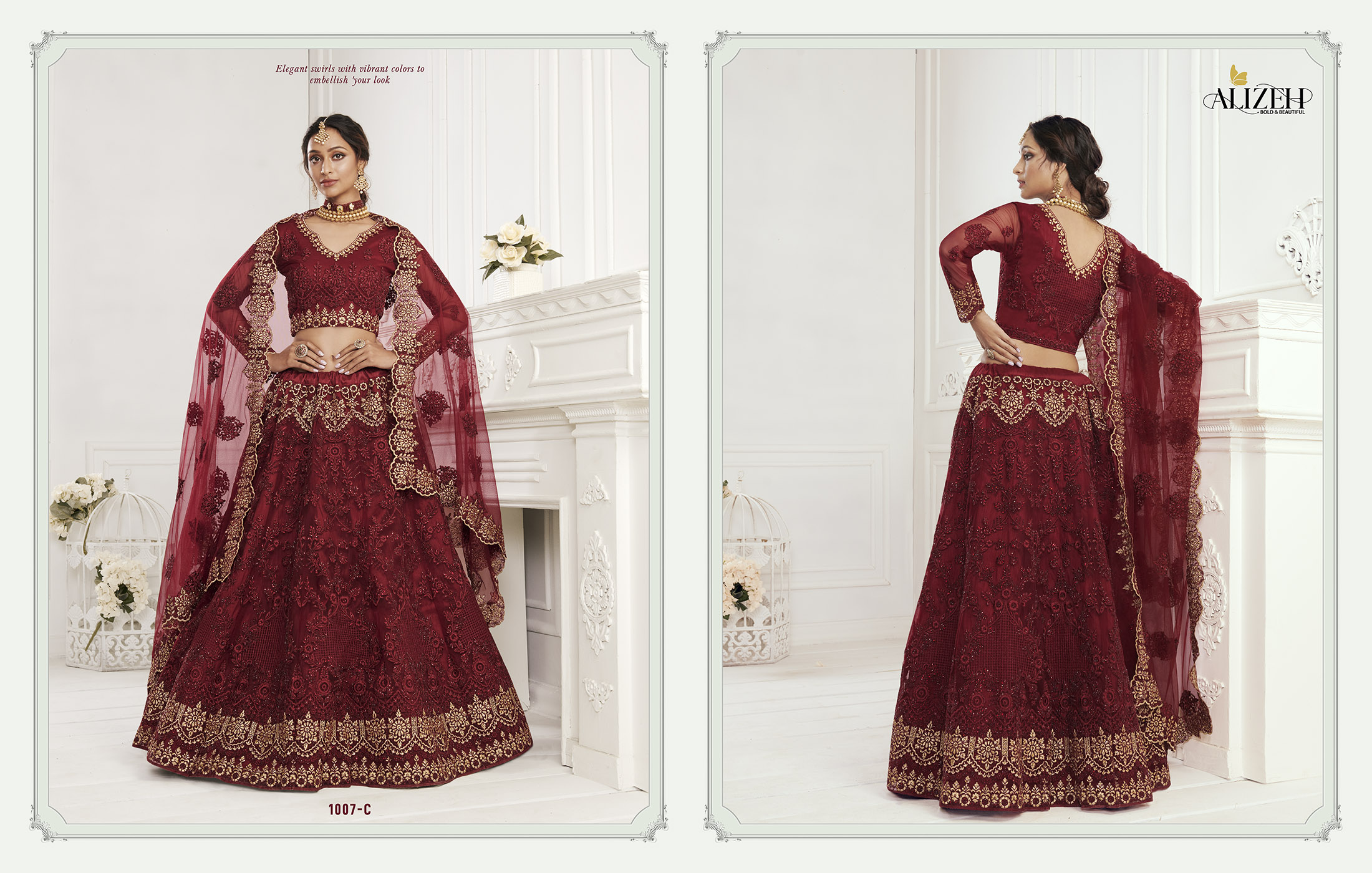 Alizeh Bridal Heritage Colour Saga 1007-C