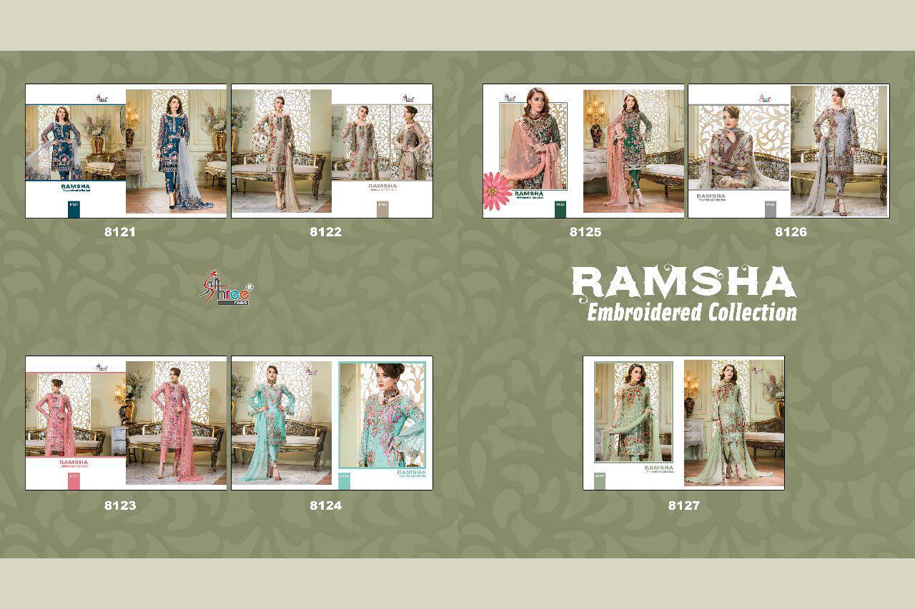 Shree Fabs Ramsha Embroidered Collection 