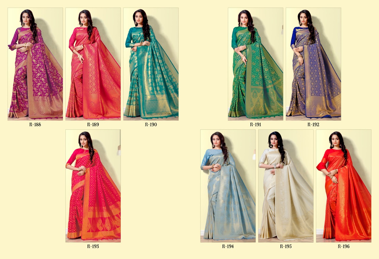 Aura Saree Meher Silk R-188-R-186