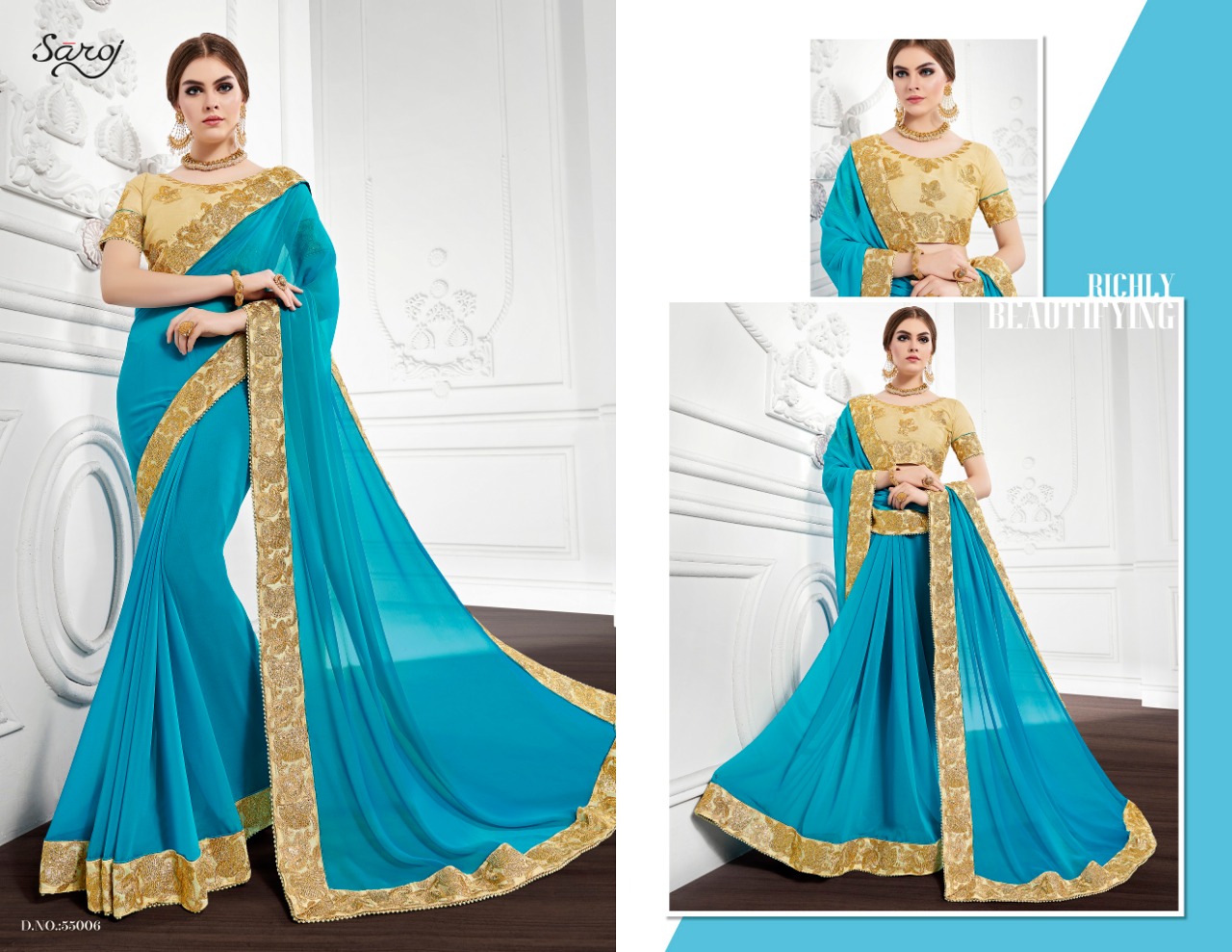 Saroj Saree Indian Fashion 55006
