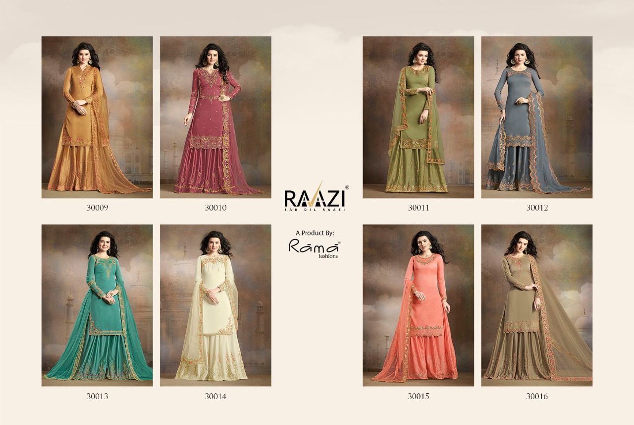 Rama Fashions Raazi Taj Collection 30009-30016