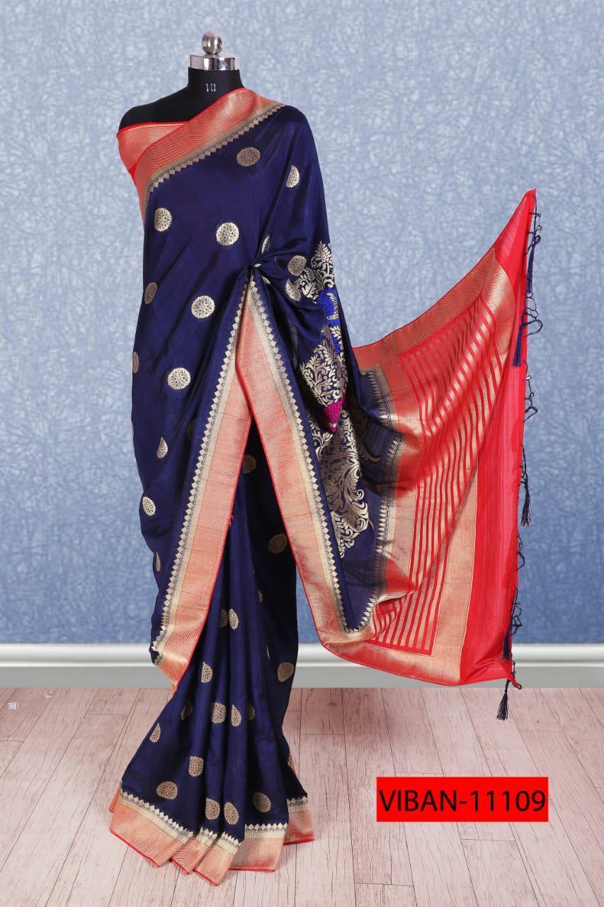 Mintorsi Designer Banarasi Silk Saree 11109