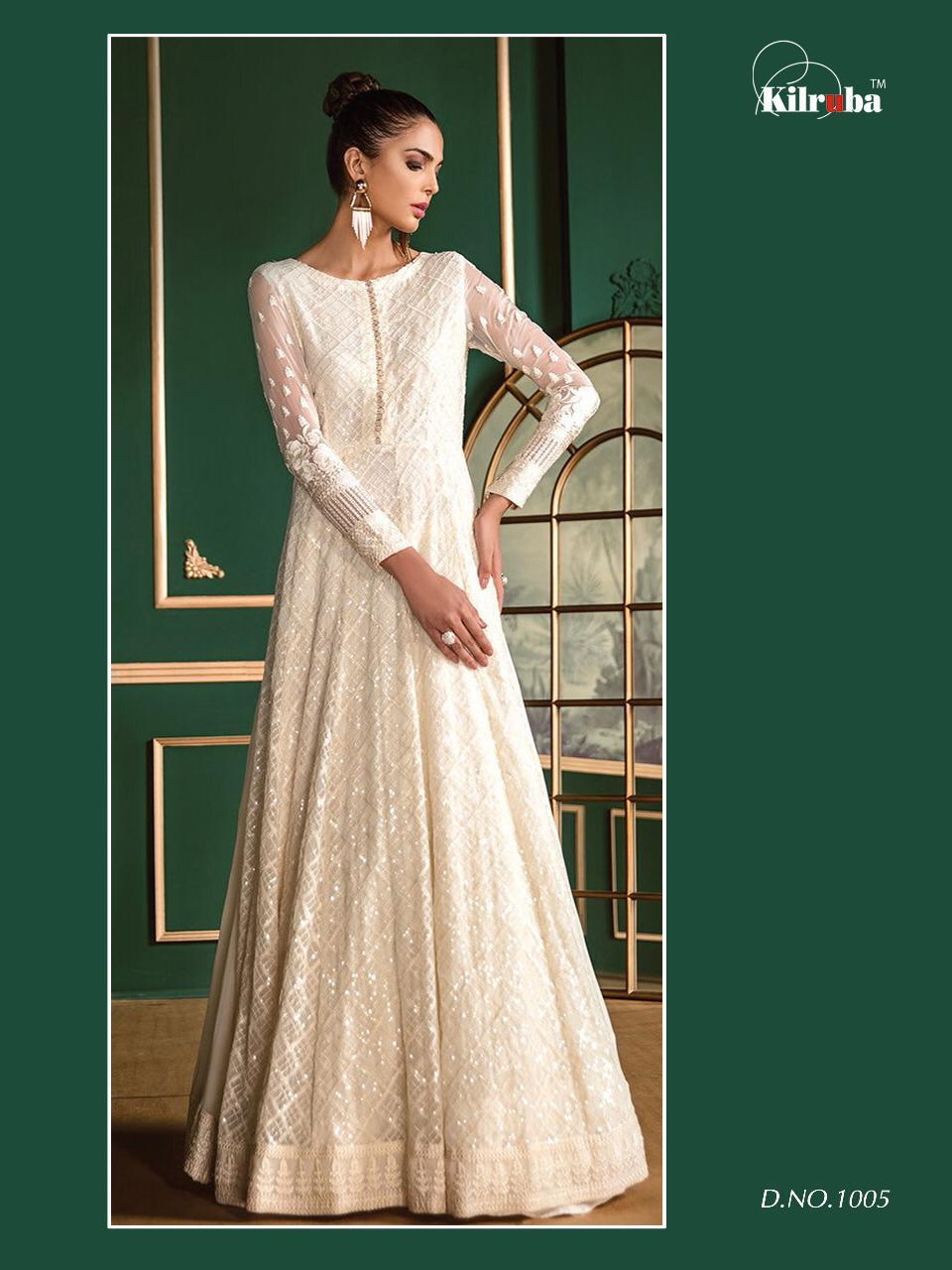 Kilruba Jannat White Luxury Collection 1005