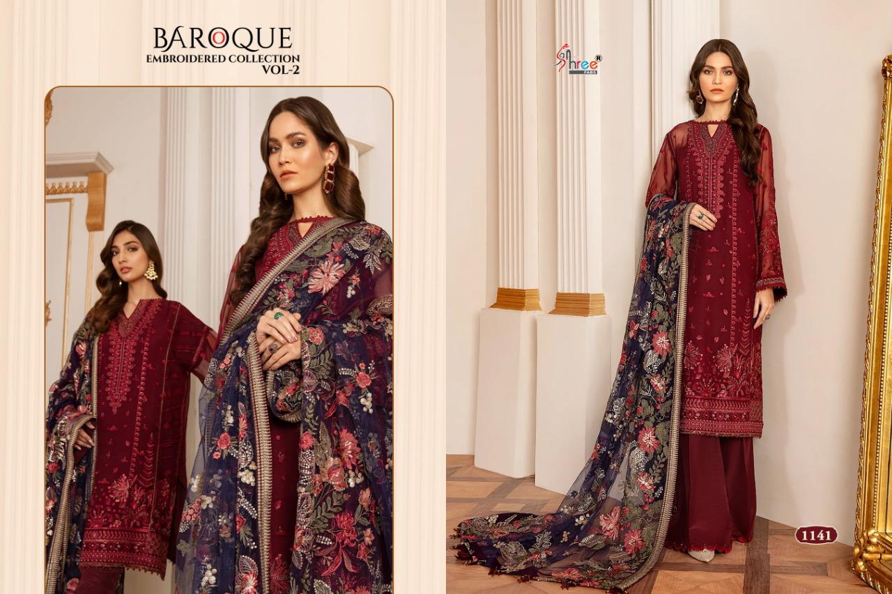 Shree Fabs Baroque Embroidered Collection 1141