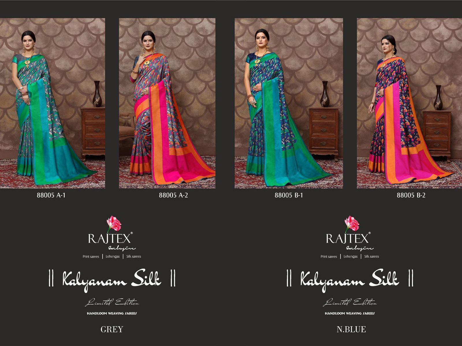 Rajtex Kalyanam Silk 88005 Colors
