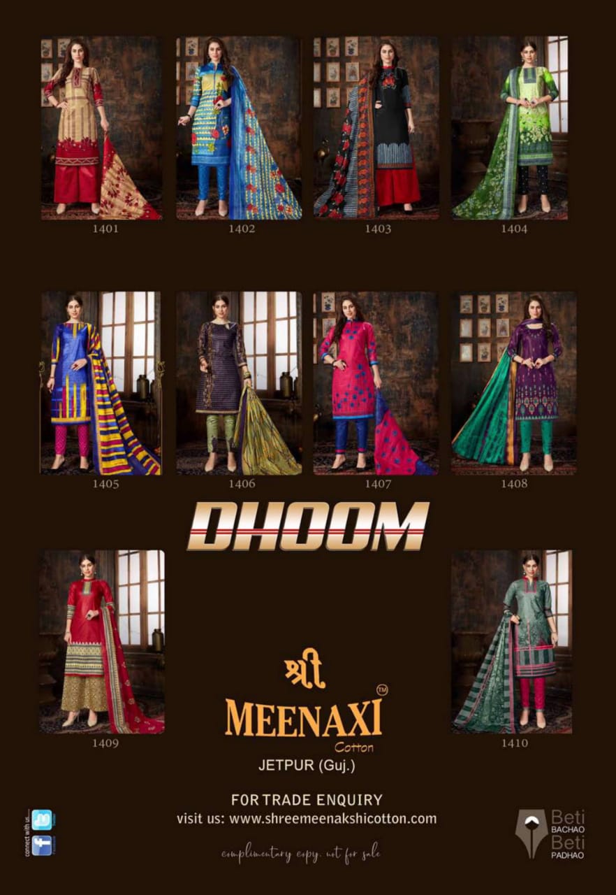 Meenaxi Cotton Dhoom 1401-1410