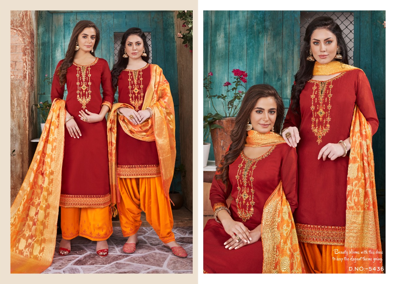 Kessi Fabrics Silk Patiyala 5436 