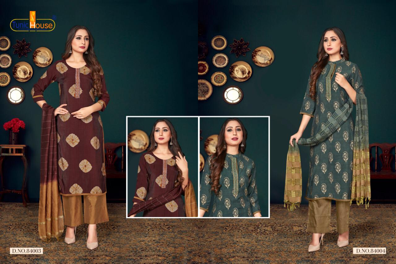 Neha Fashion Era Silk With Dupatta 84003-84004