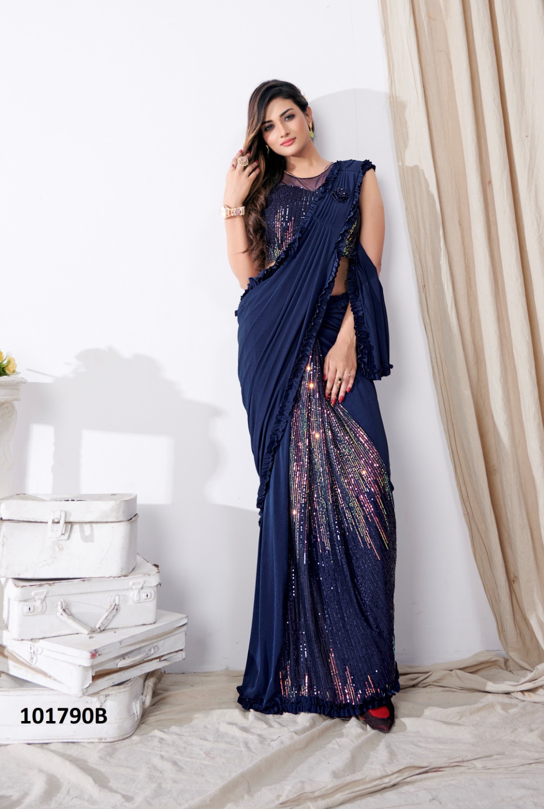 Aamoha Trendz Ready To Wear Designer Saree 101790-B