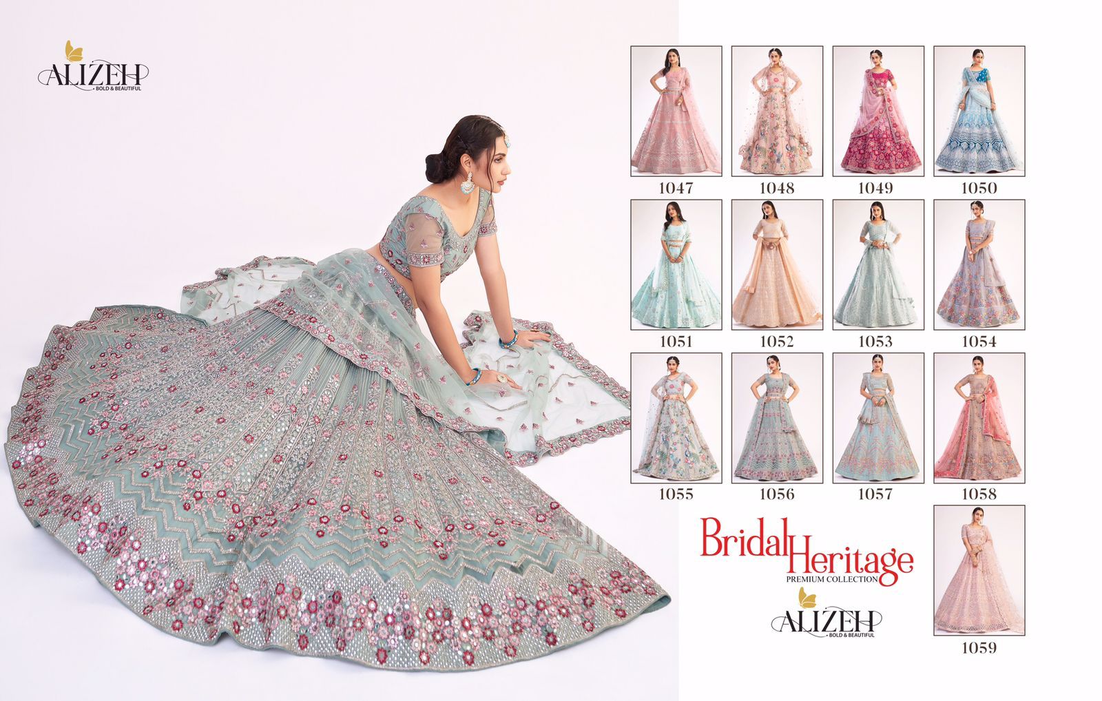 Alizeh Bridal Heritage Premium Collection 1047-1059