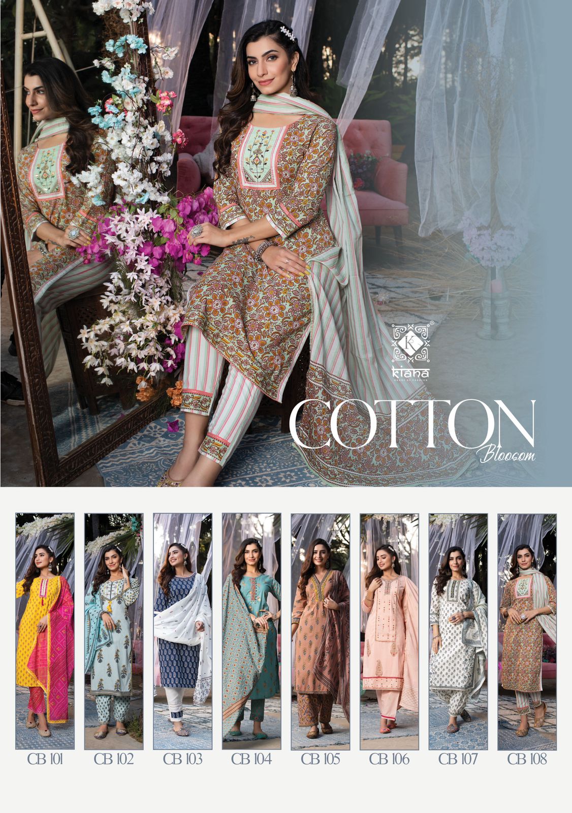 Kiana Fashion Cotton Bloosom 101-108