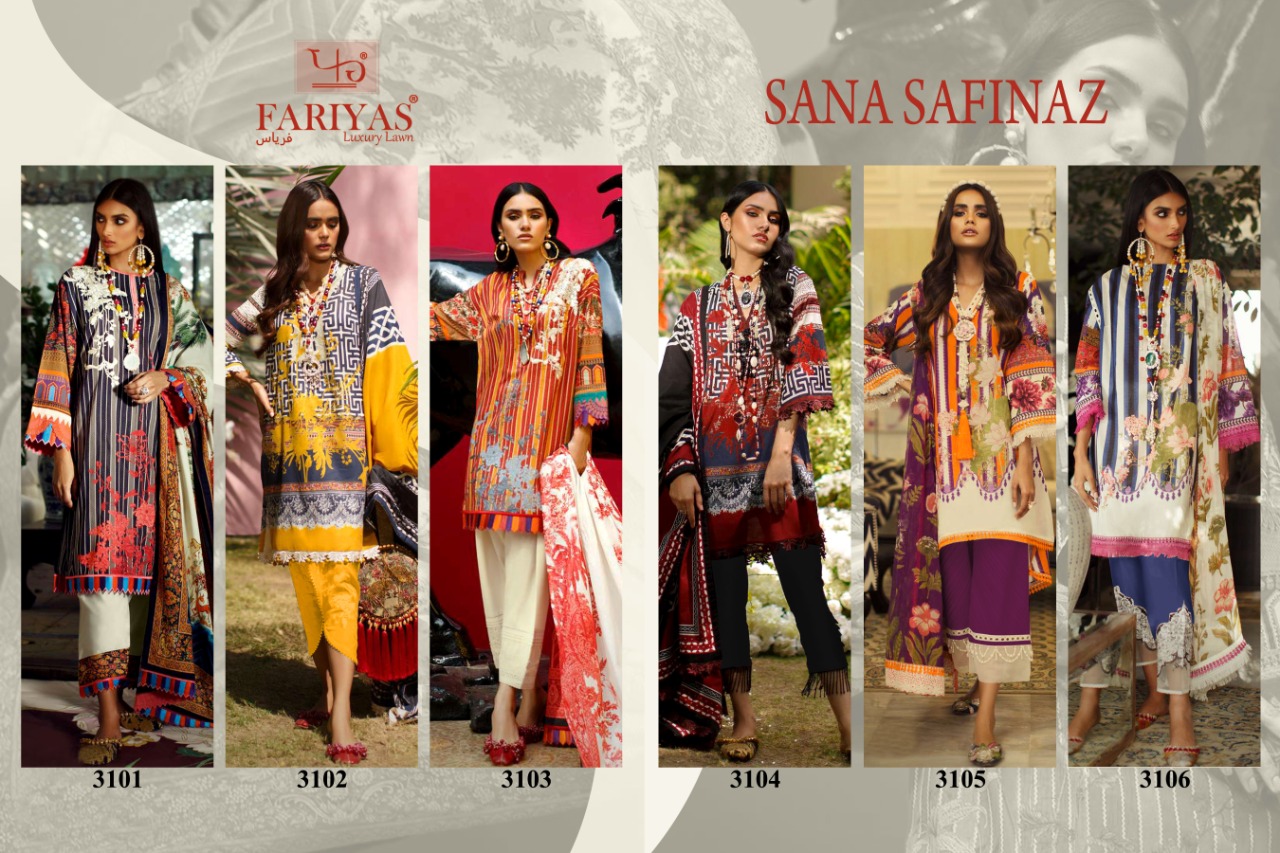 Fariyas Luxury Sana Safinaz 3101-3106