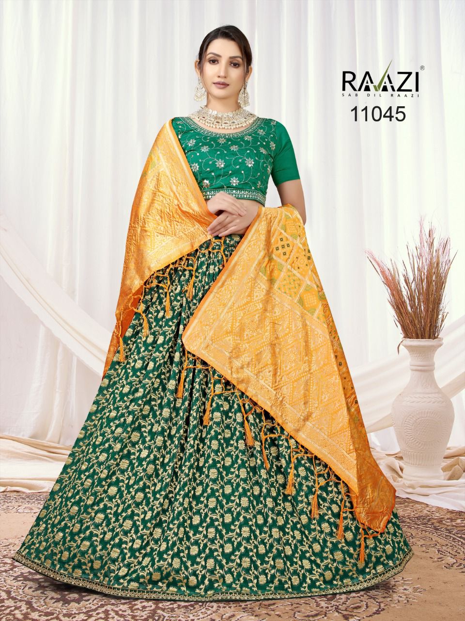 Rama Fashion Raazi Jacquard Lehenga 11045