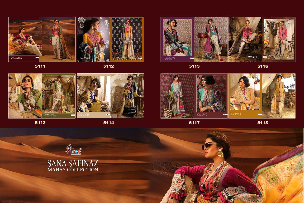 Shree Fabs Sana Safinaz Mahay Collection 5111-5118