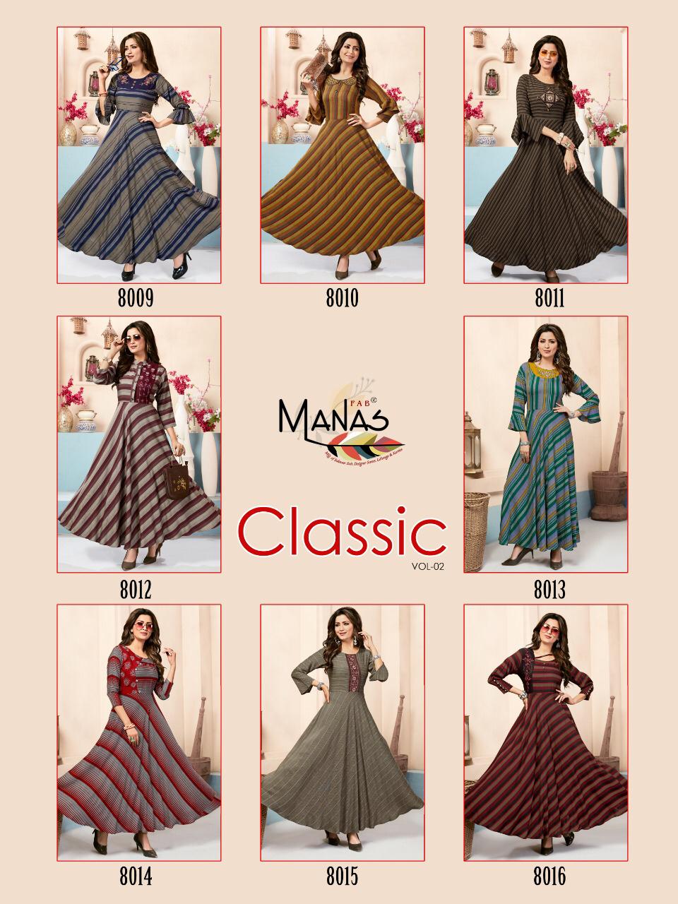 Manas Classic 8009-8016