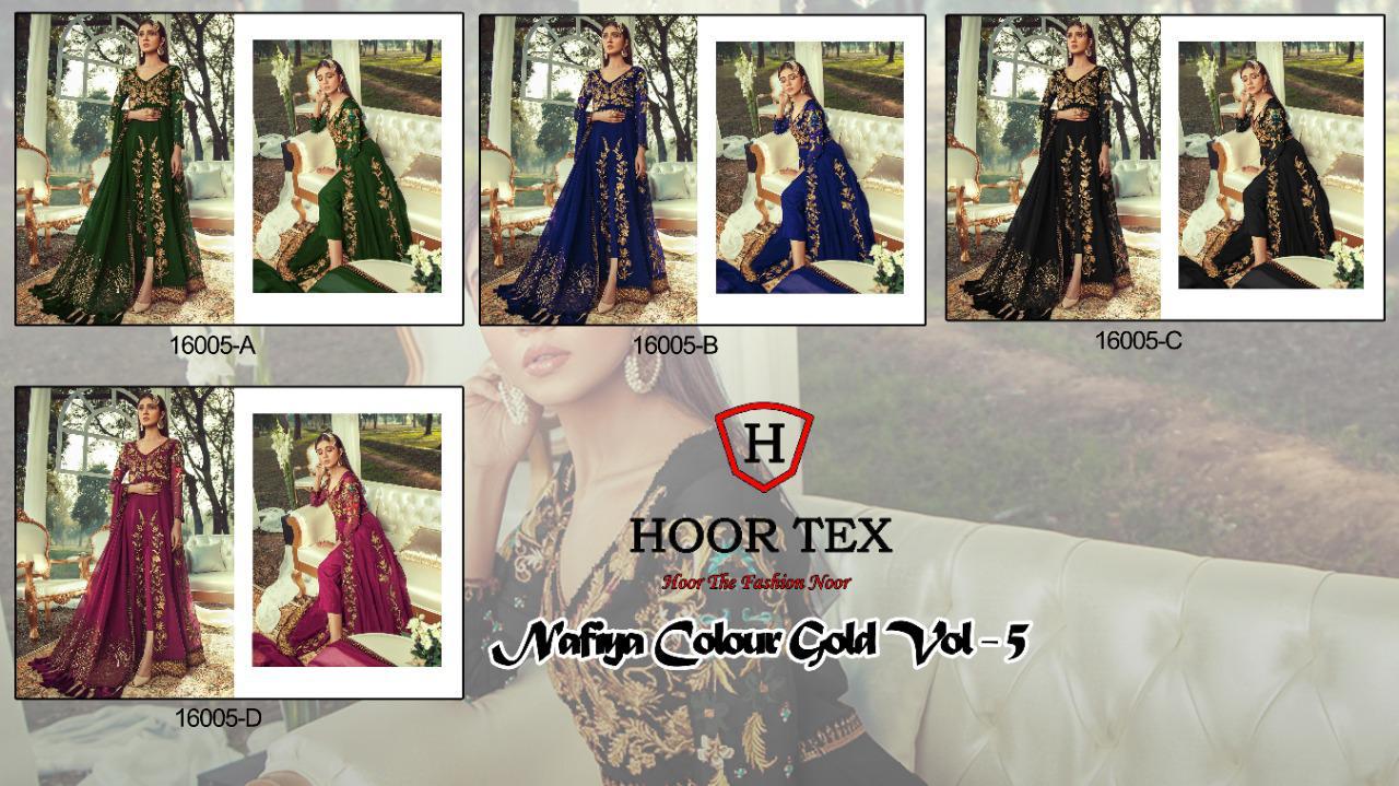Hoor Tex Nafiya Colour Gold 16005 Colors