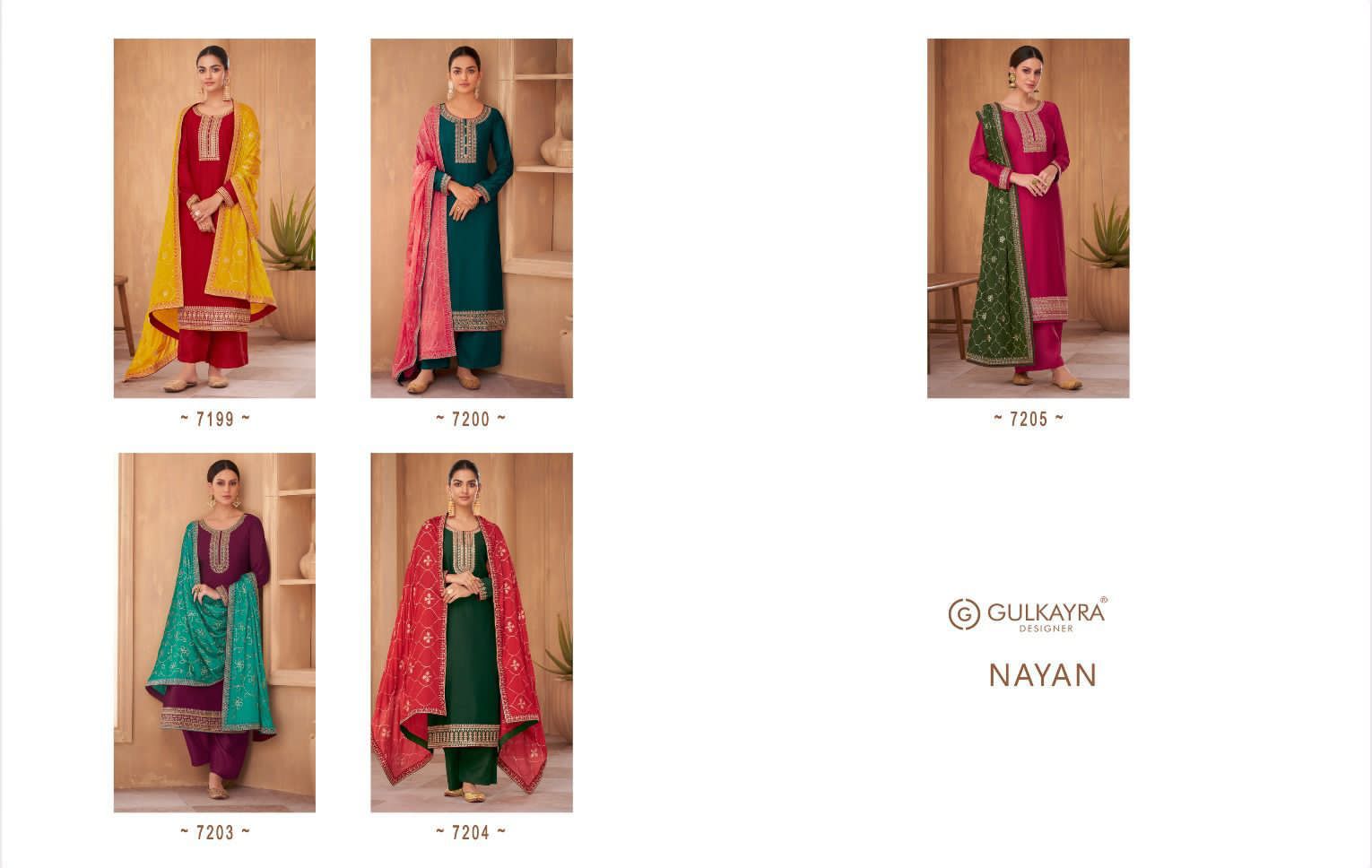 Gulkayra Designer Nayan 7199-7205
