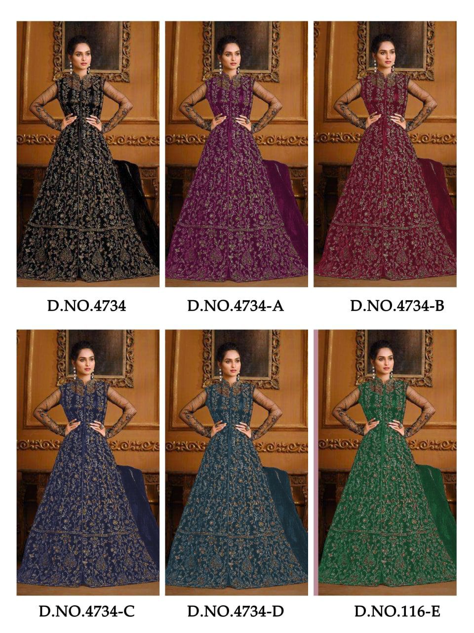 Vipul Fashion Elliza Master Copy 4734 Colors 