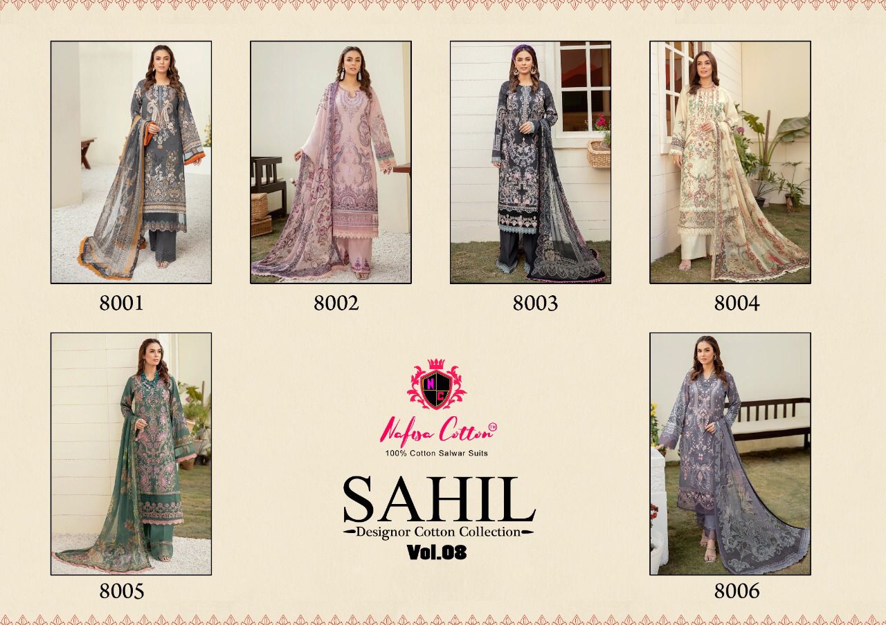Nafisa Cotton Sahil 8001-8006