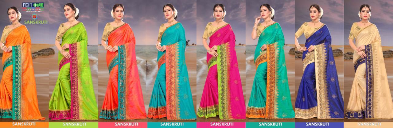 Right One Fashion Sanskruti Silk 1001-1008