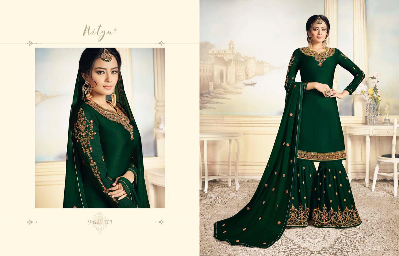LT Fabrics Nitya Sharara Special 103