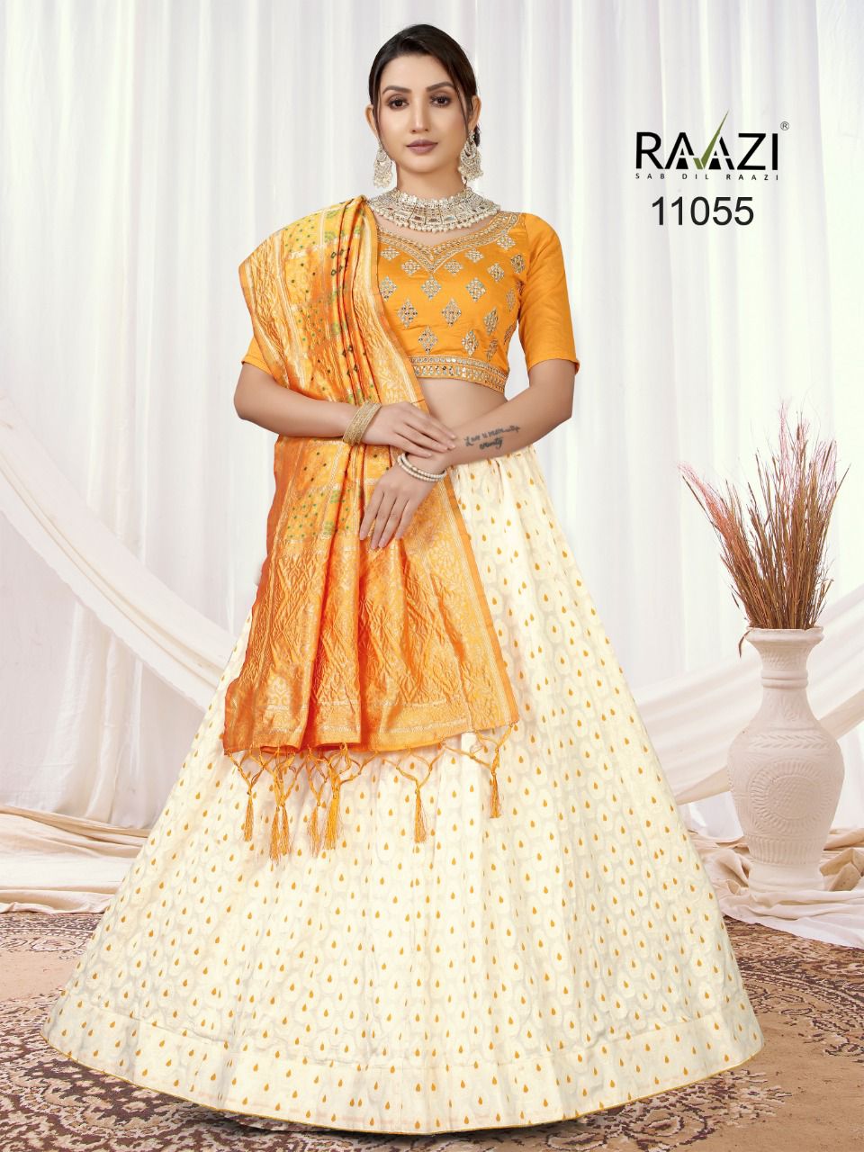 Rama Fashion Raazi Jacquard Lehenga 11055
