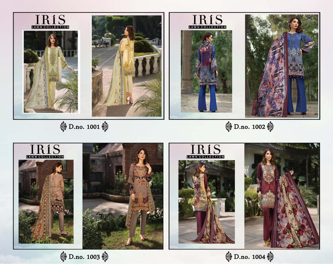 Iris Lawn Collection 1001-1004