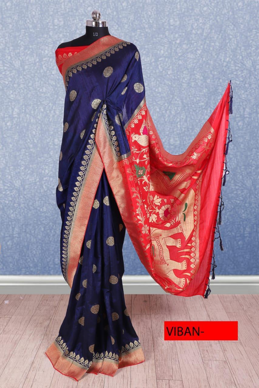 Mintorsi Designer Banarasi Silk Saree 11107