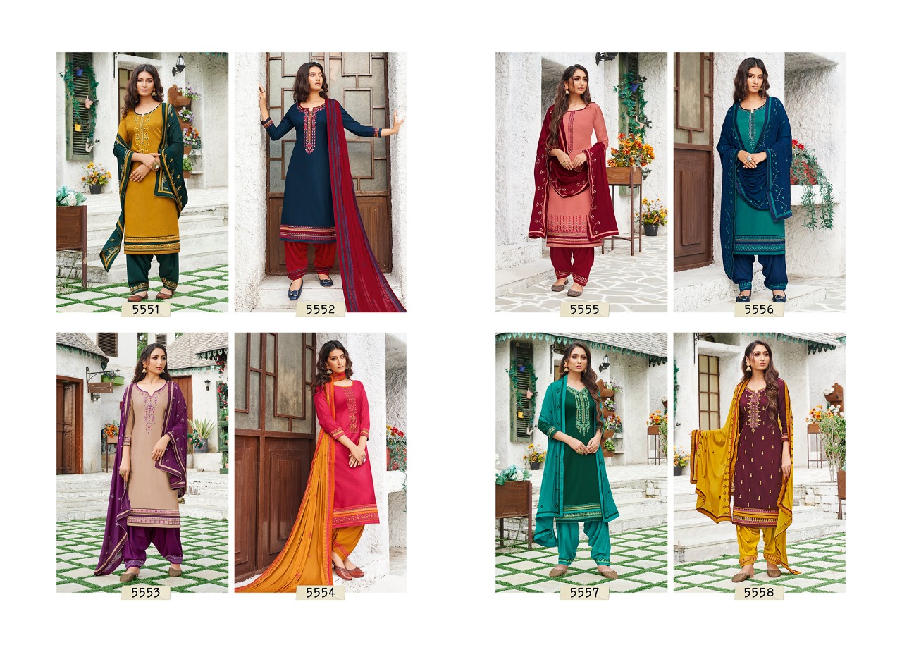Kessi Fabrics Patiyala House 5551-5558