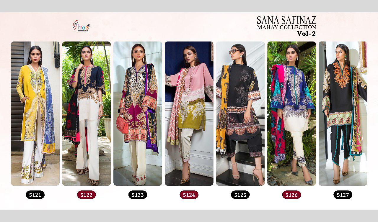 Shree Fabs Sana Safinaz Mahay Collection 5121-5127