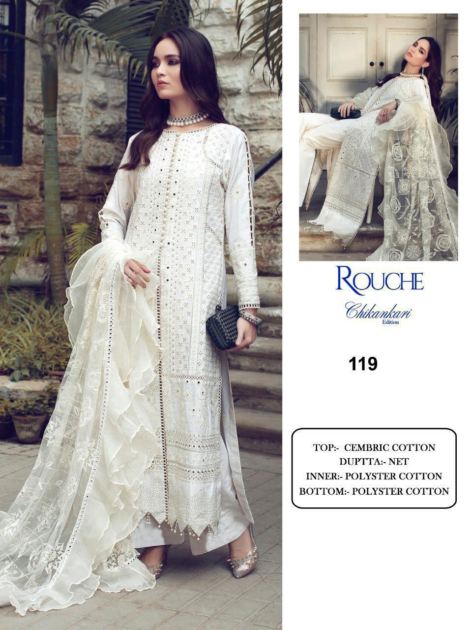 Pakistani Suits Rouche Chikankari Edition KF 119