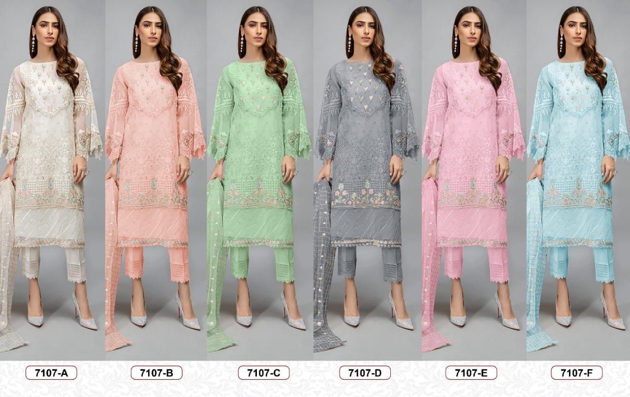 Pakistani Suit 7107 Colors 