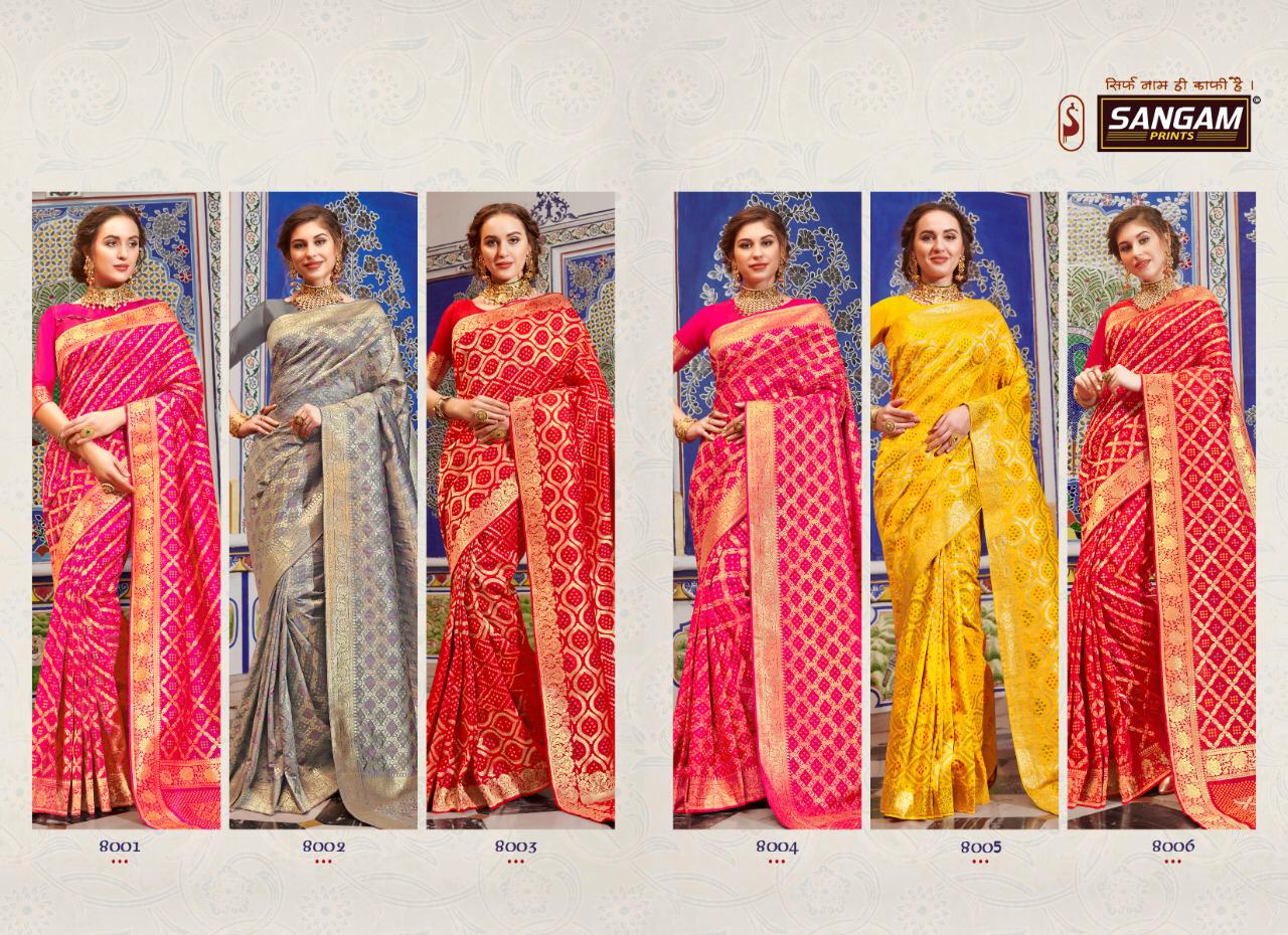 Sangam Prints Silk Patola 8001-8006