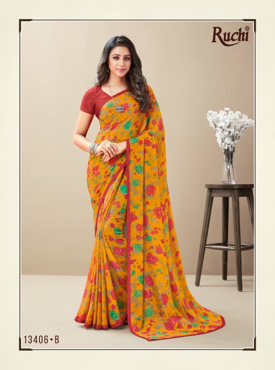 Ruchi Saree Guldasta Nimayaa 10th Edition 13406-B